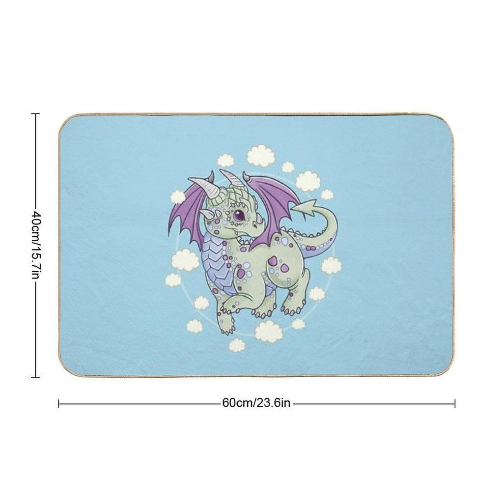 Dragon in The Clouds  High-Traffic Bath Mat