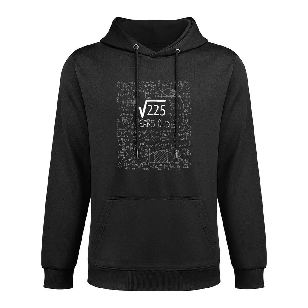 Square Root of 225 15 Years Old, 15th Birthday Colorfast Hoodie