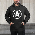 US Vintage Army Star Relaxed Fit Hoodie