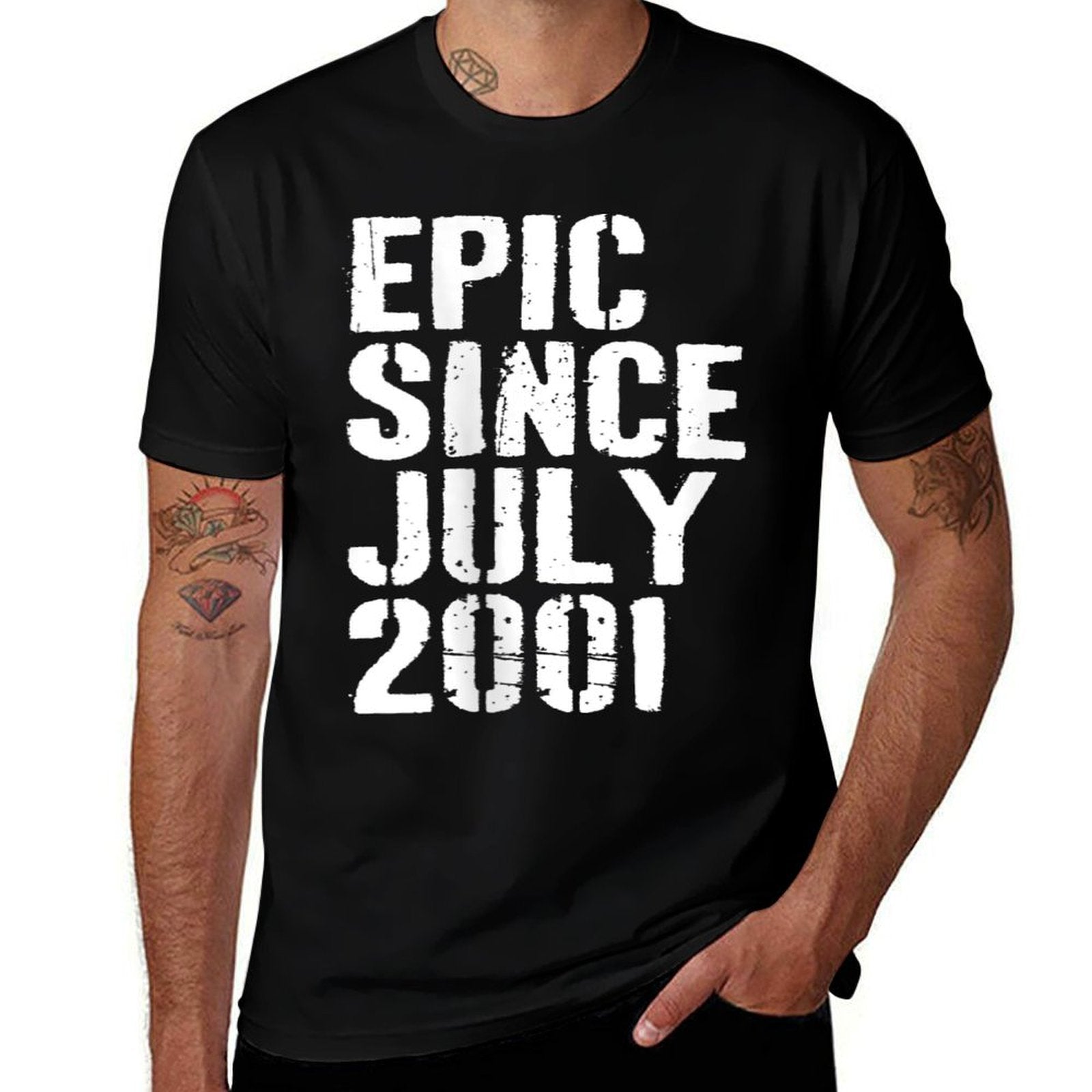Awesome Since July 2001 23rd Birthday Retro  Lightweight T-Shirt