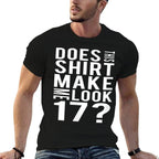 17 Years Old Funny 17th Birthday Party T Gift  Breathable T-Shirt