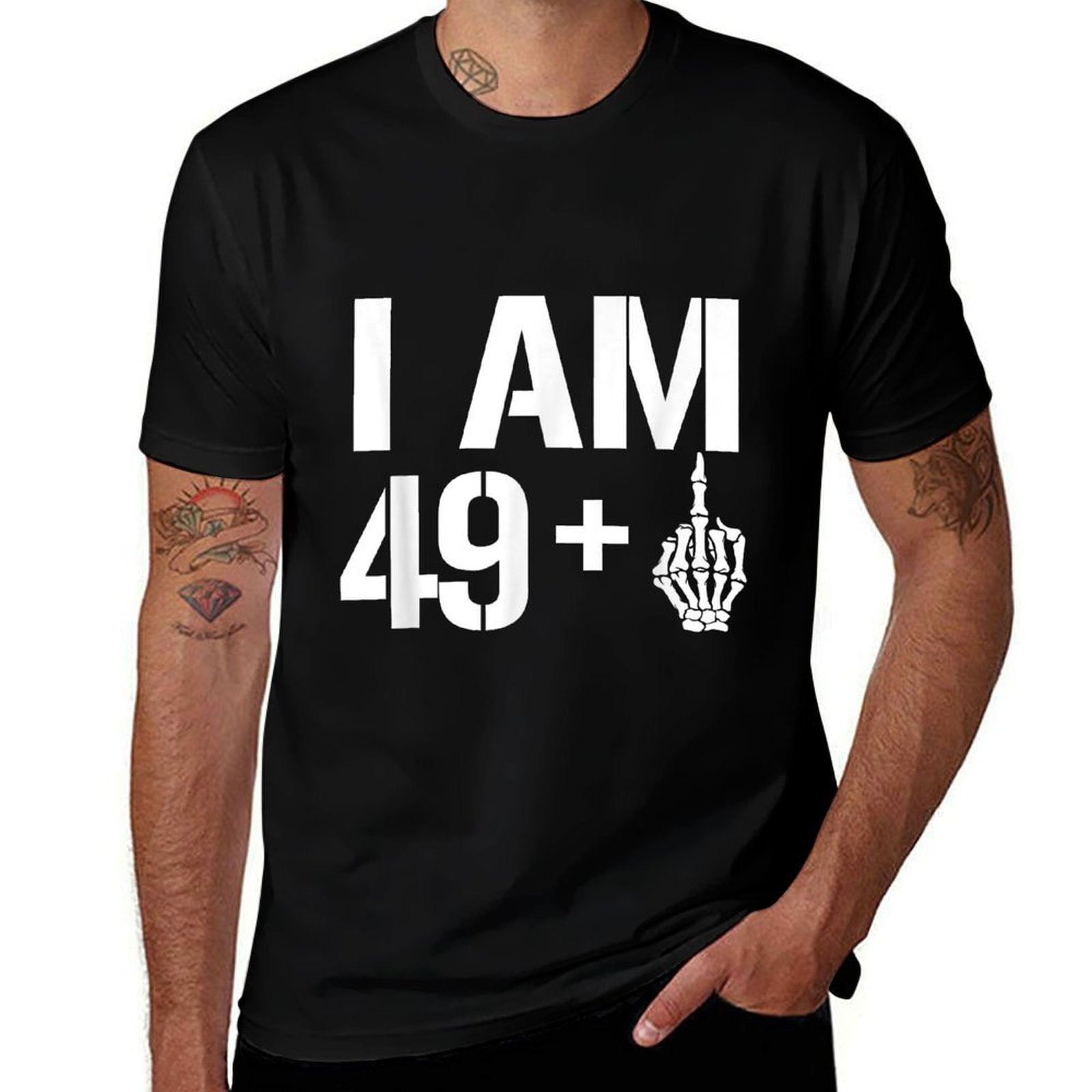 50th Birthday Funny I Am 49 Pluss  Soft T-Shirt