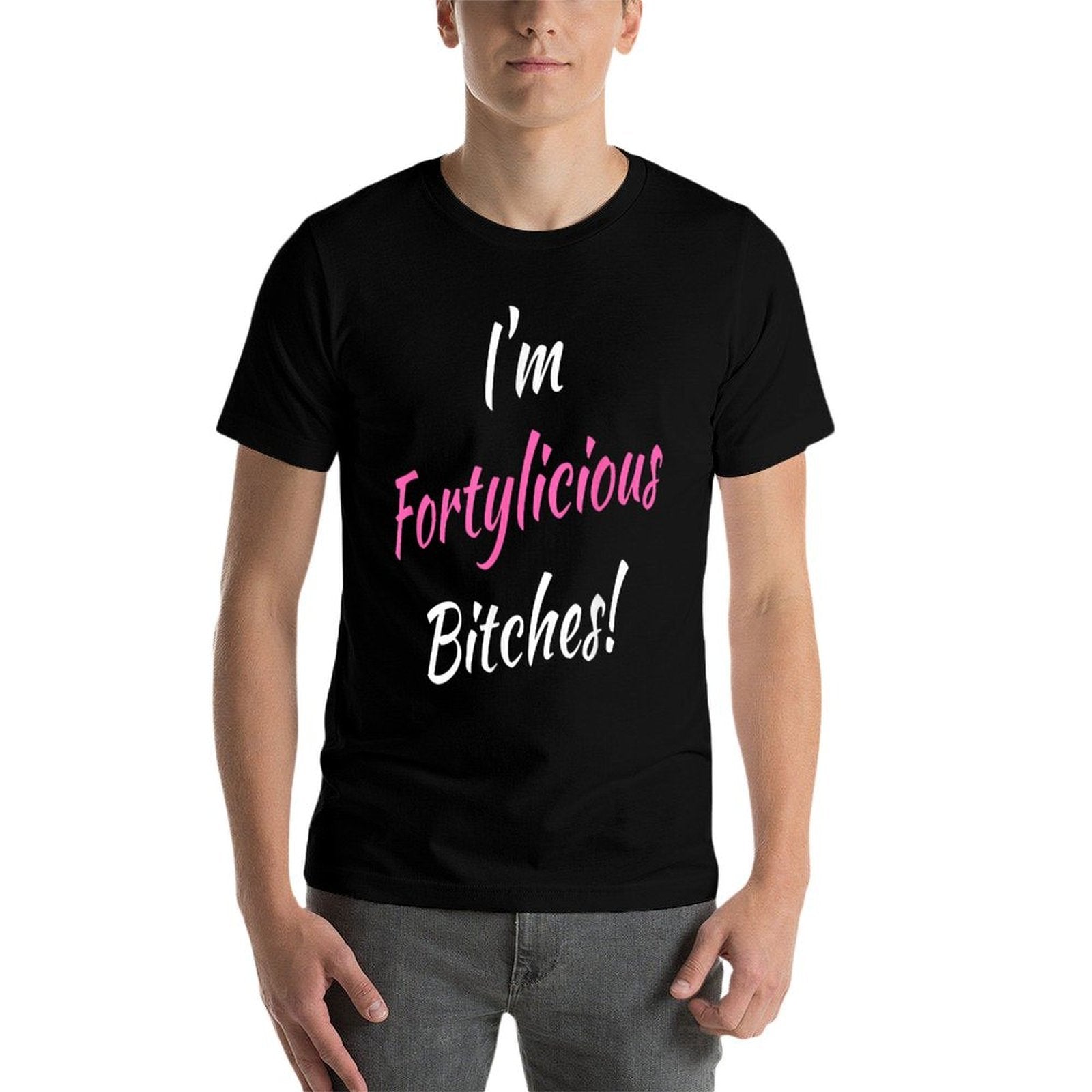 40th Birthday Fortylicious 40 Year Old Women  Summer-ready Fabric T-Shirt