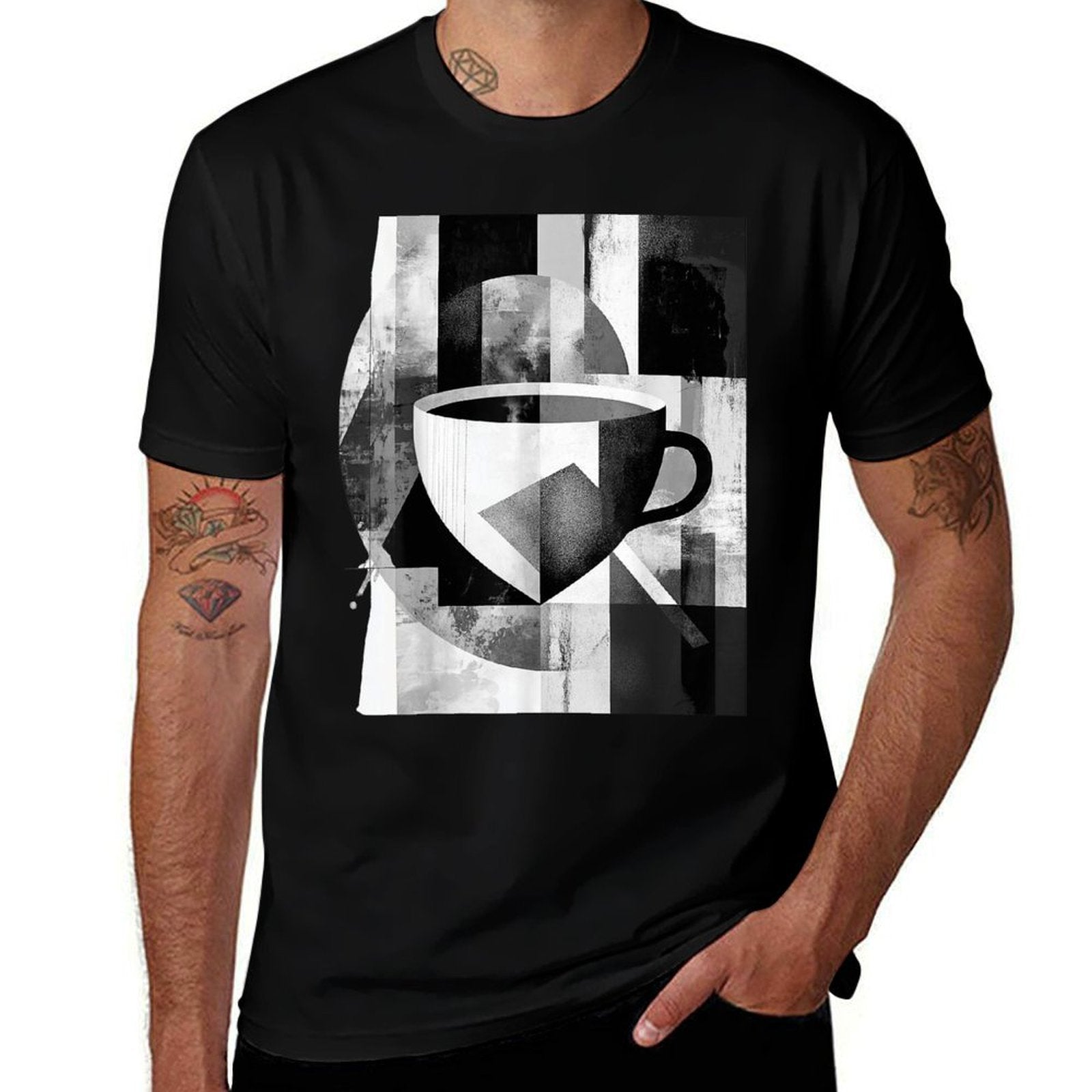 Abstract Coffee Art Modern Comfortable T-Shirt