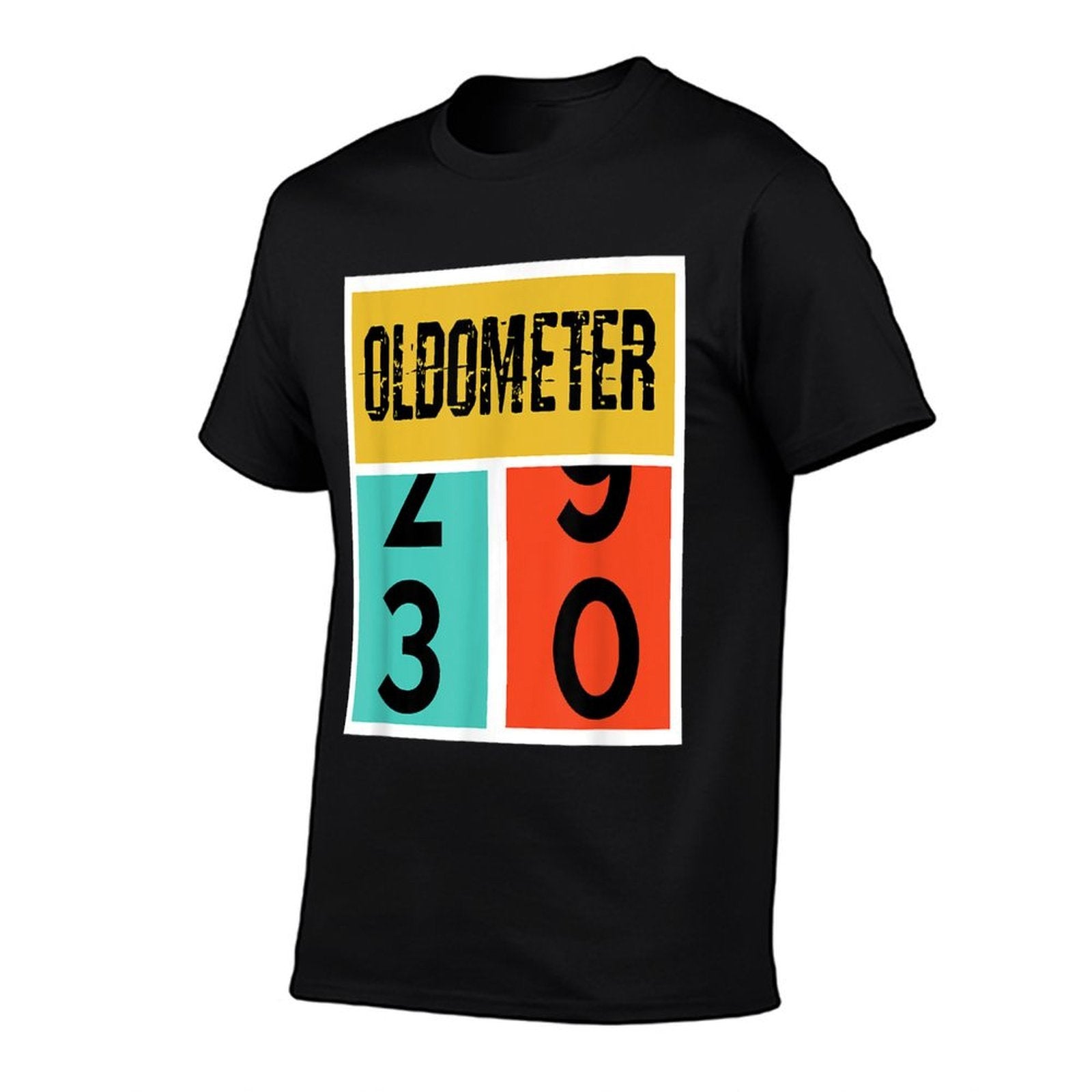 30th Birthday T - Oldometer 30 Years Old  Ribbed Collar T-Shirt