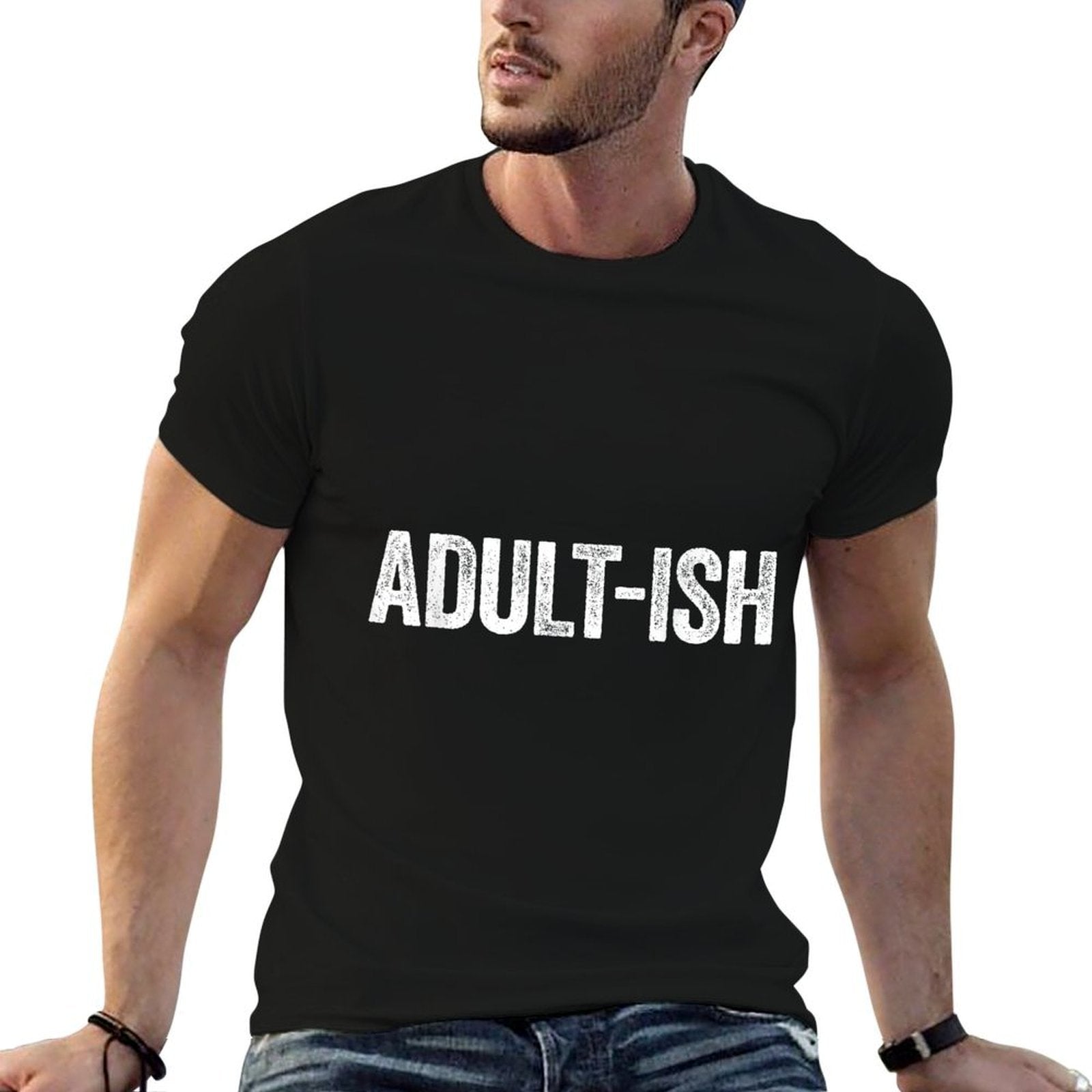 Adult-ish Adultish 18th Birthday  Graphic-printed T-Shirt