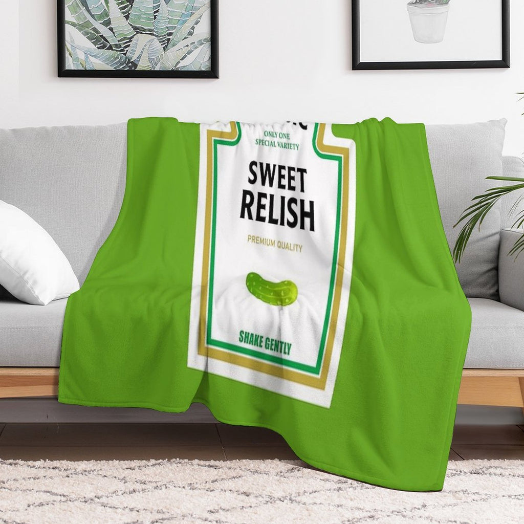 Sweet Relish Halloween 2023 Costume Ketchup Mustard Mayonnaise Matching Couple Group Team Family Multi-functional Throw Blanket