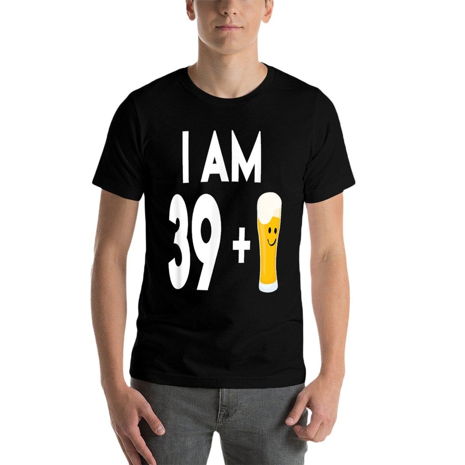 40th Birthday Beer 40 Years Old Alcohol Gift  Vintage-inspired T-Shirt