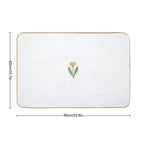 Dandelion Flower- Watercolor Style  Easy Maintenance Bath Mat