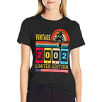 20 Year Old Gifts Vintage 2002 Limited Edition 20th Birthday  Wrinkle-resistant T-Shirt