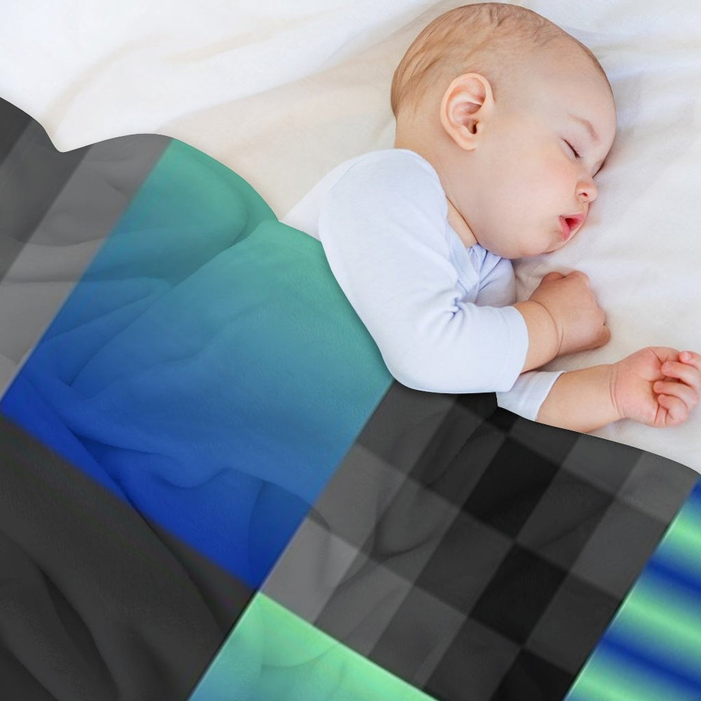 Funny Patchwork Pattern 7 Plush Throw Blanket