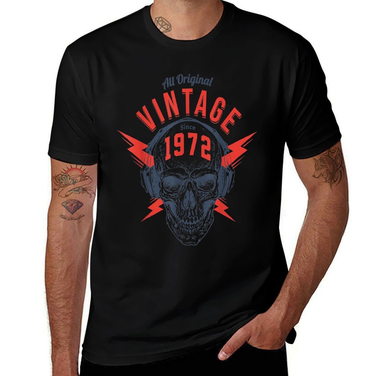 50 Years Old Vintage 1972 All Original 50th Birthday  Tagless Design T-Shirt