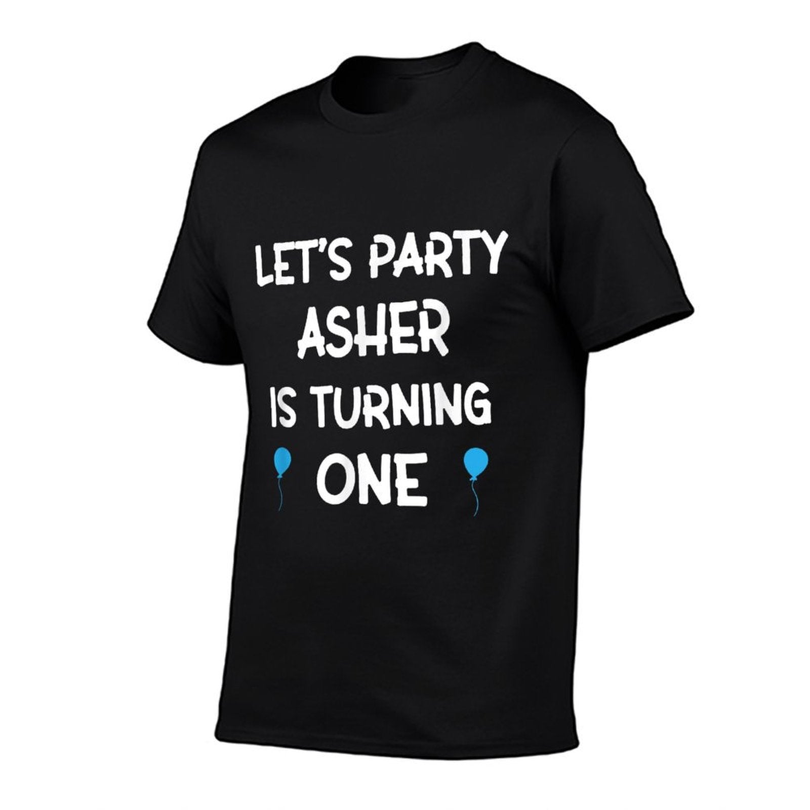 Asher First Birthday Shirt with Name 1 Year Old Boy  Classic T-Shirt