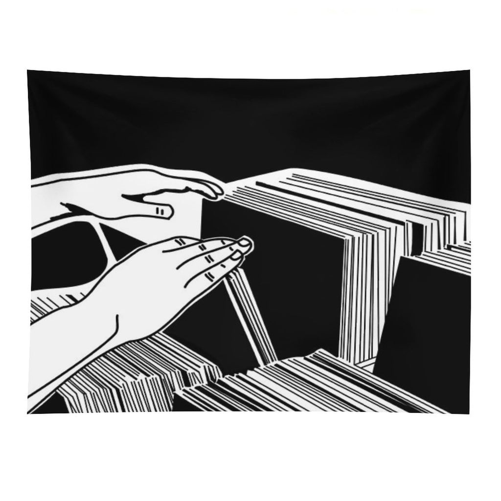 Crate Digger - Vinyl Records Tapestry