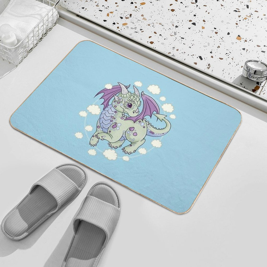 Dragon in The Clouds  High-Traffic Bath Mat