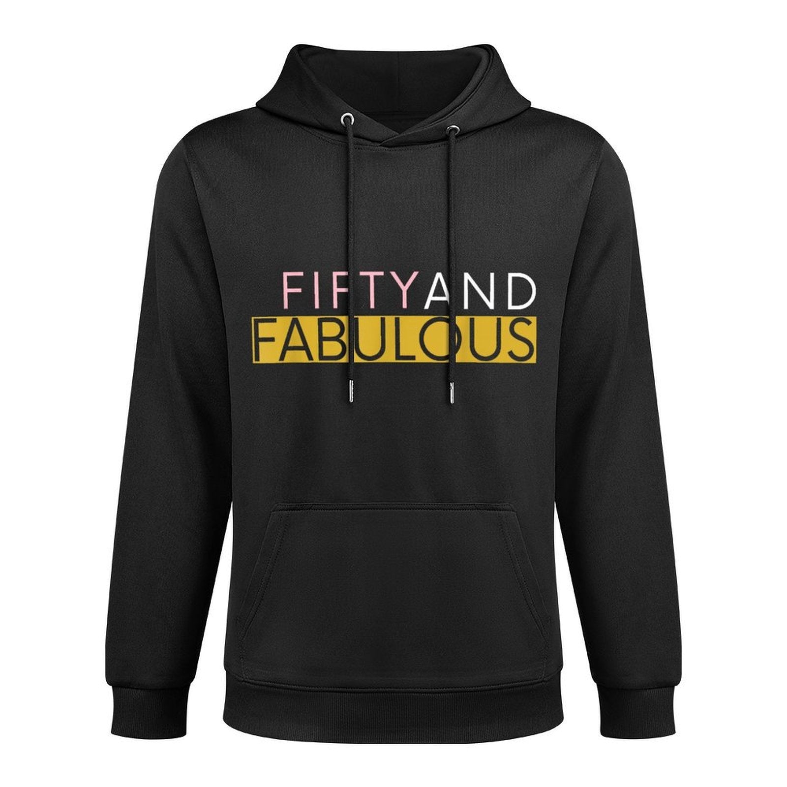 50 And Fabulous 50th Birthday Women - Pink Gold White Durable Construction Hoodie