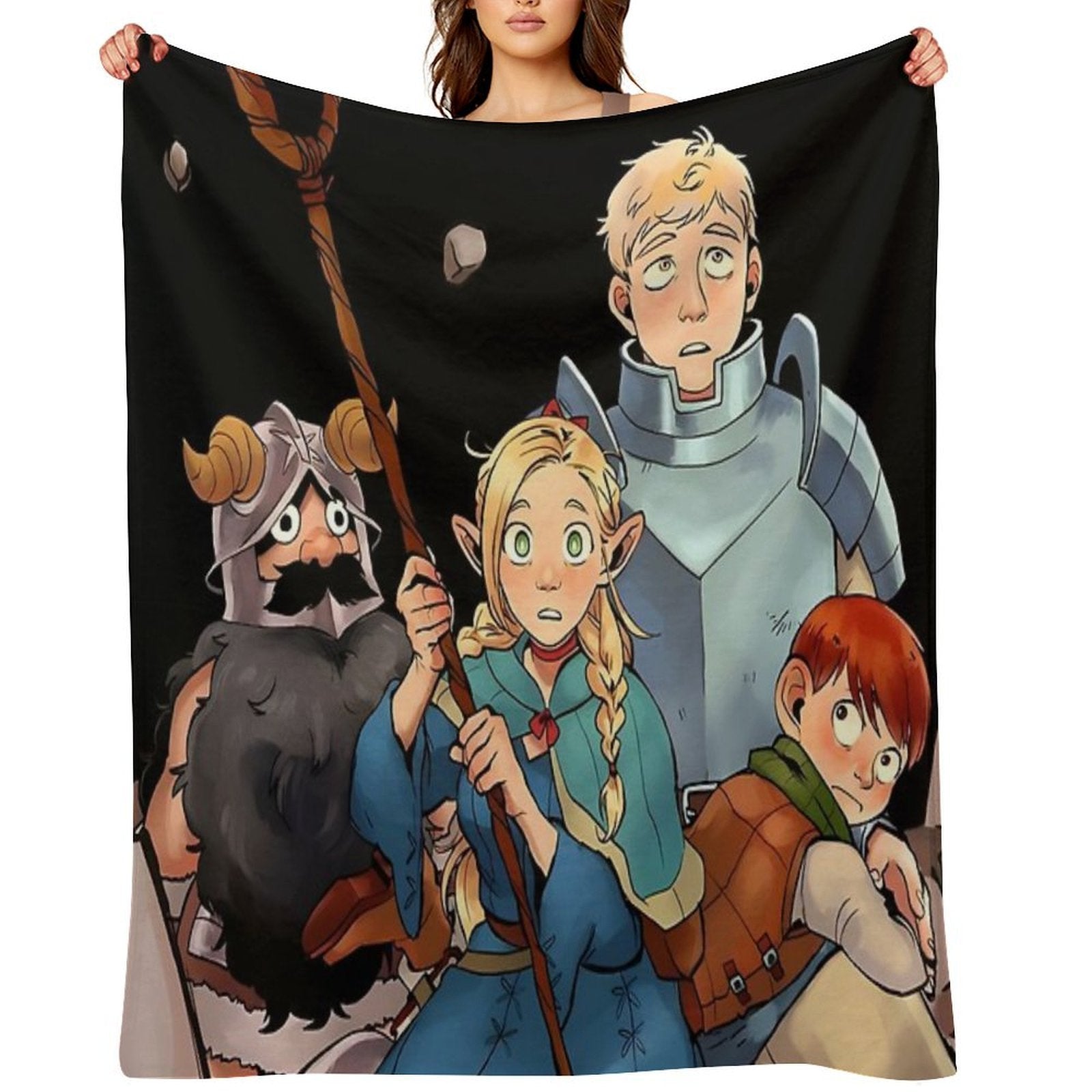 Delicious in Dungeon - All in One Easy Care Throw Blanket