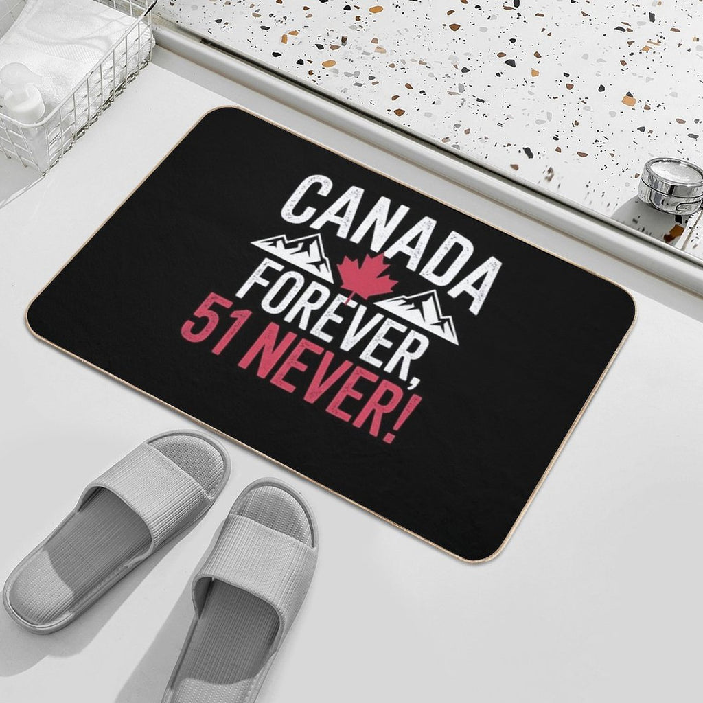 Never 51st State Canada Foreve 51 Never Canada Flagư  Pet-Safe Bath Mat