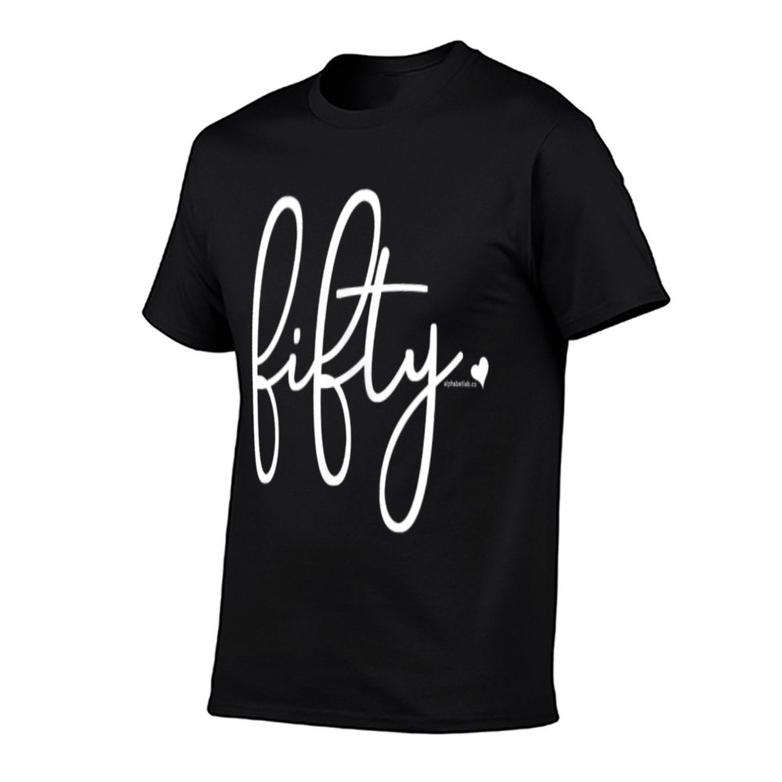 50th Birthday Gift Ideas for Her  Fifty Design Party Women  Ribbed Collar T-Shirt