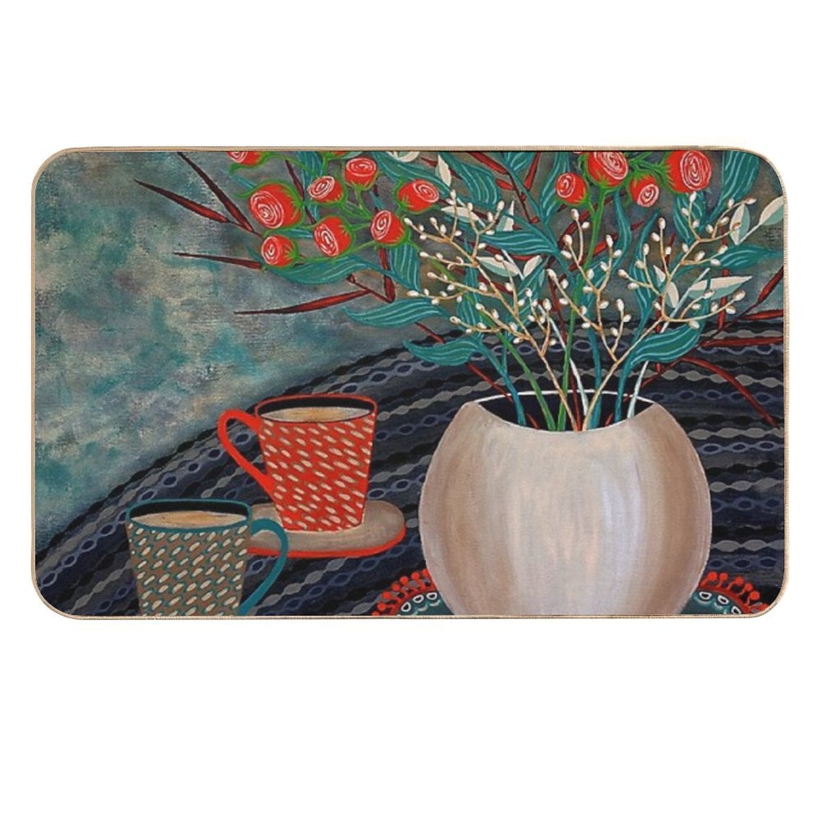 'Tea for Two'  Pet-Safe Bath Mat