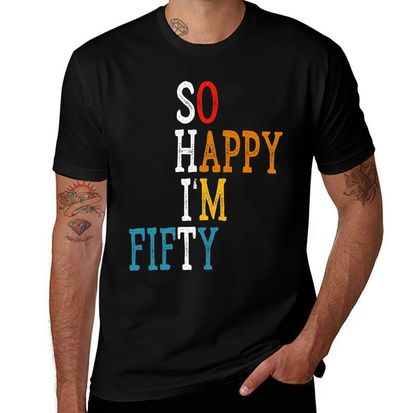 Vintage Retro 50th Birthday Gift Funny 50 Years Old  Soft T-Shirt