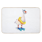 Snorkeling Goose  Absorbent Bath Mat