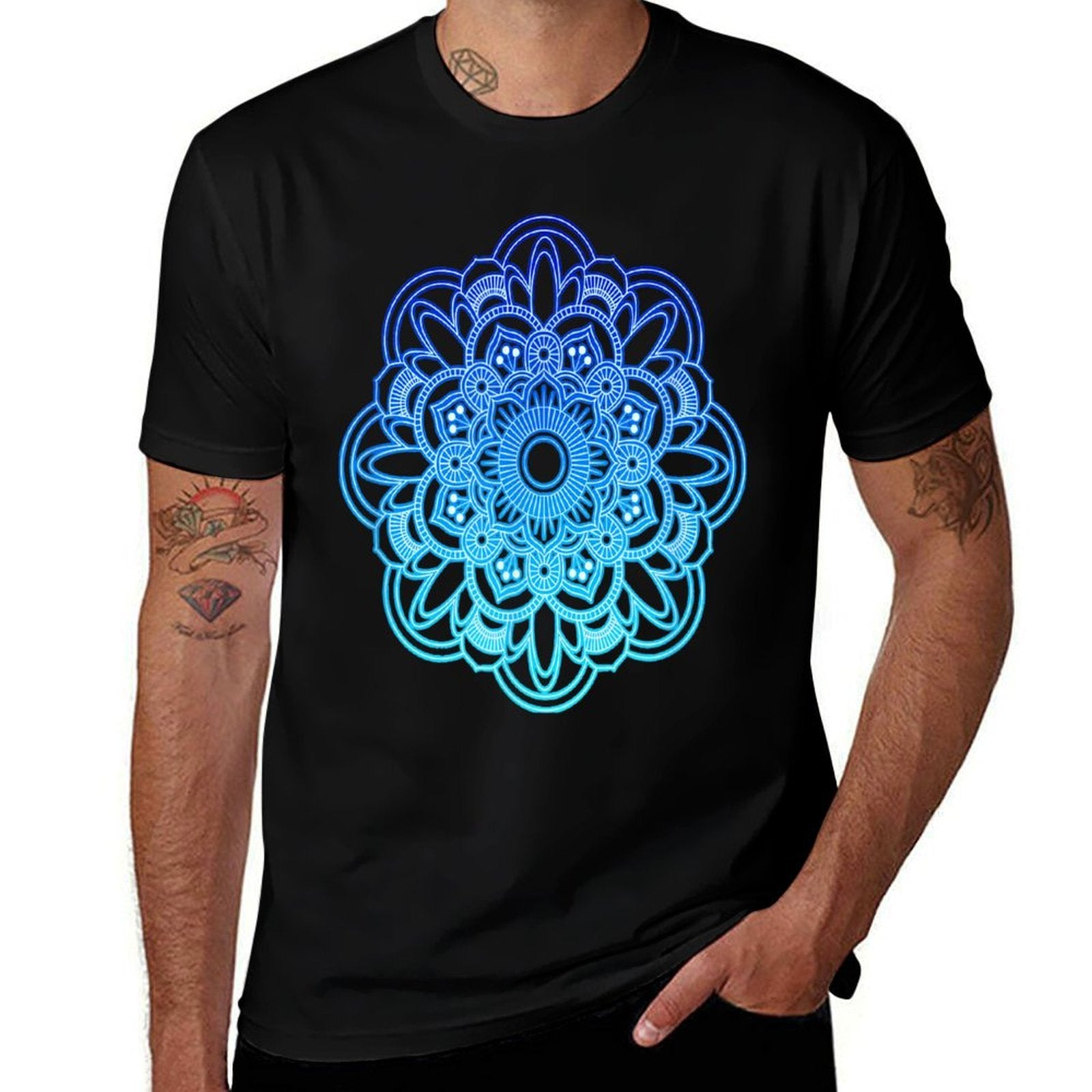 Aesthetic Mandala Floral Flower Mandala Gift  Durable T-Shirt