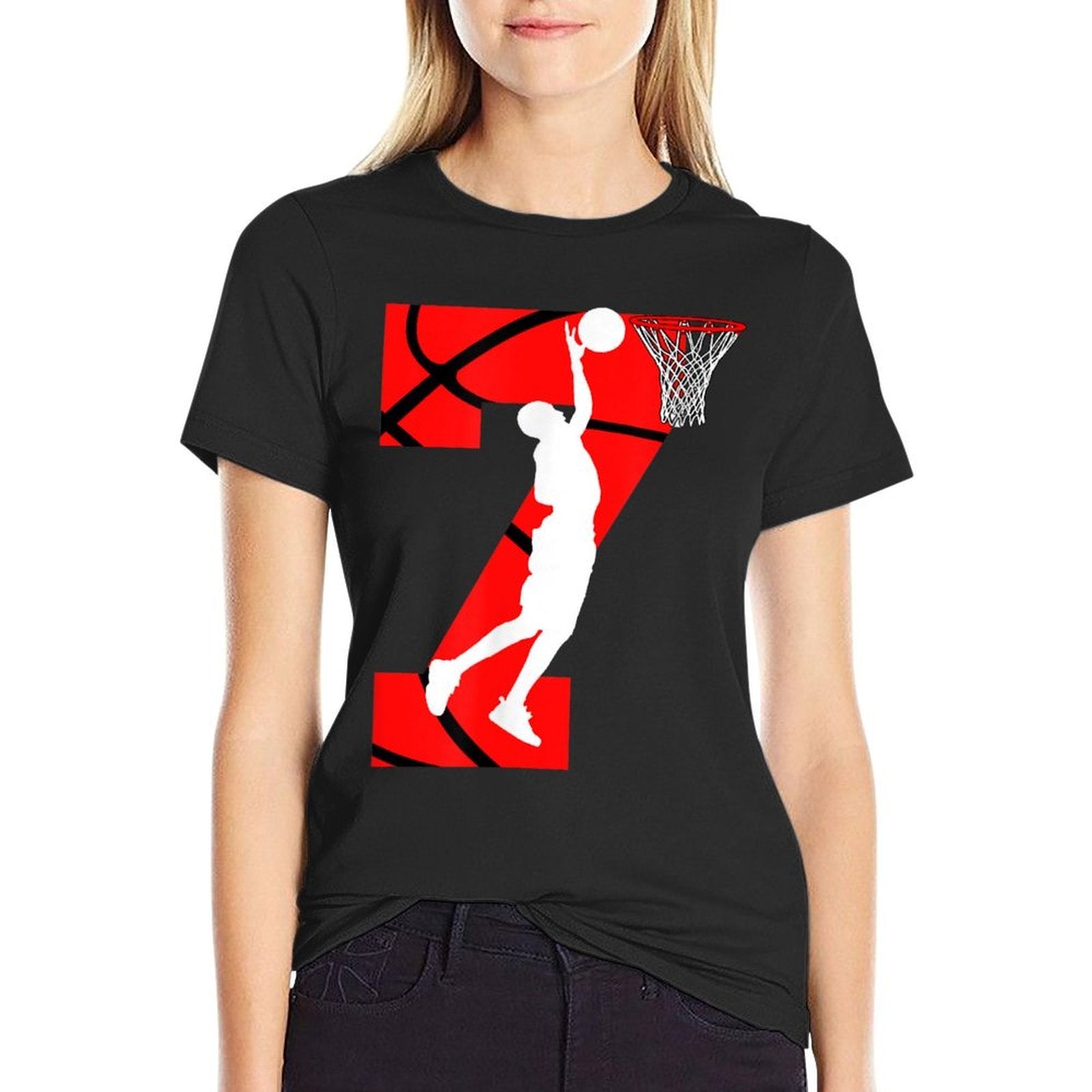 7 Years Old 7th Birthday Boy Basketball Lovers  Quick-drying T-Shirt