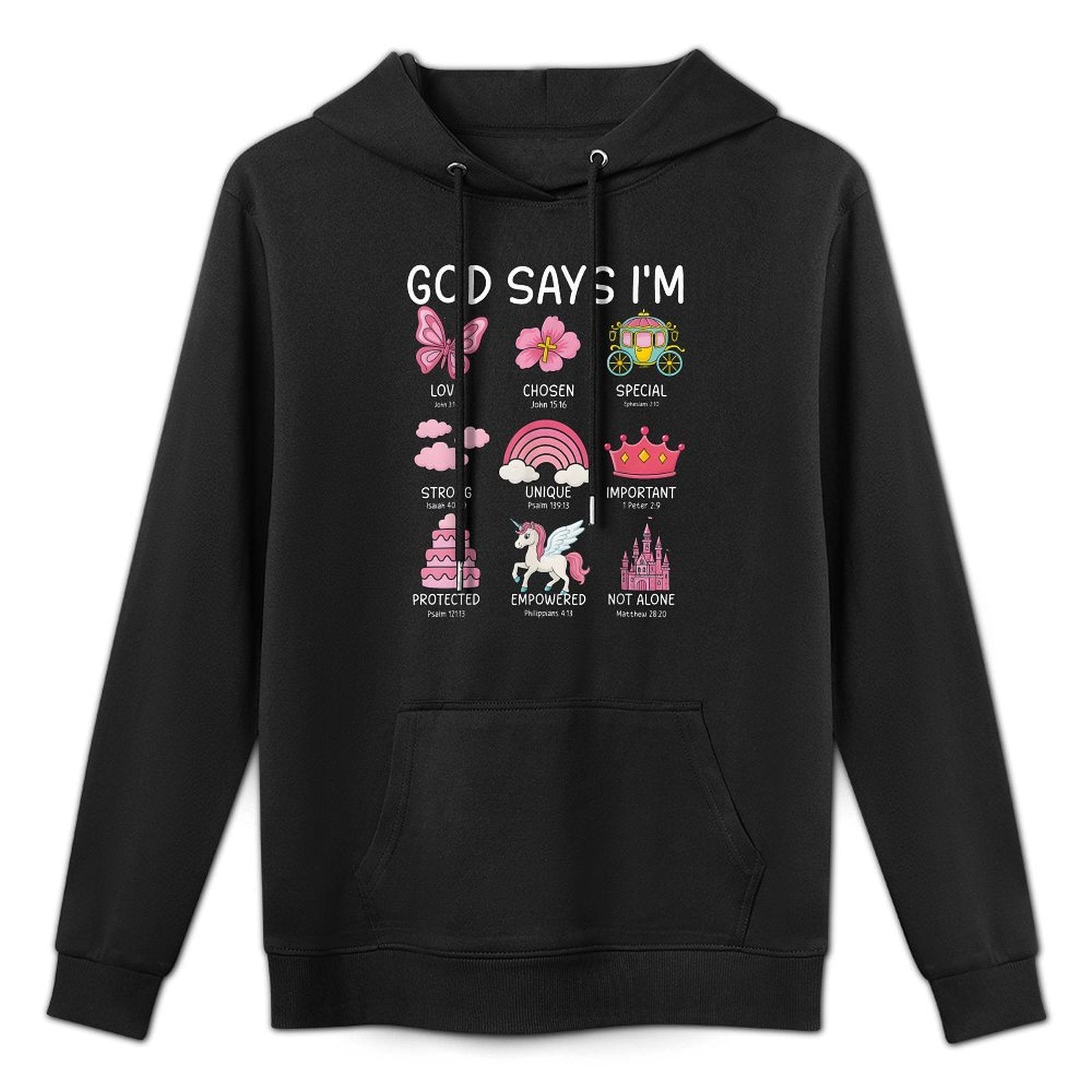 Christian God Say I Am Princess Cute Jesusn Girl Toddler Colorfast Hoodie