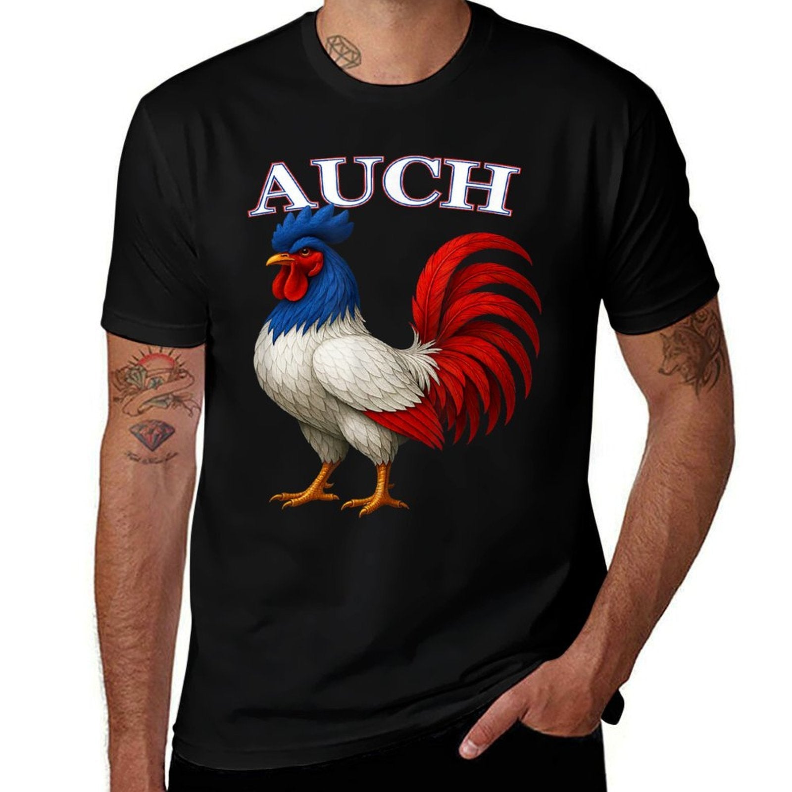 AUCH France Français Souvenir Article  Stretchy T-Shirt