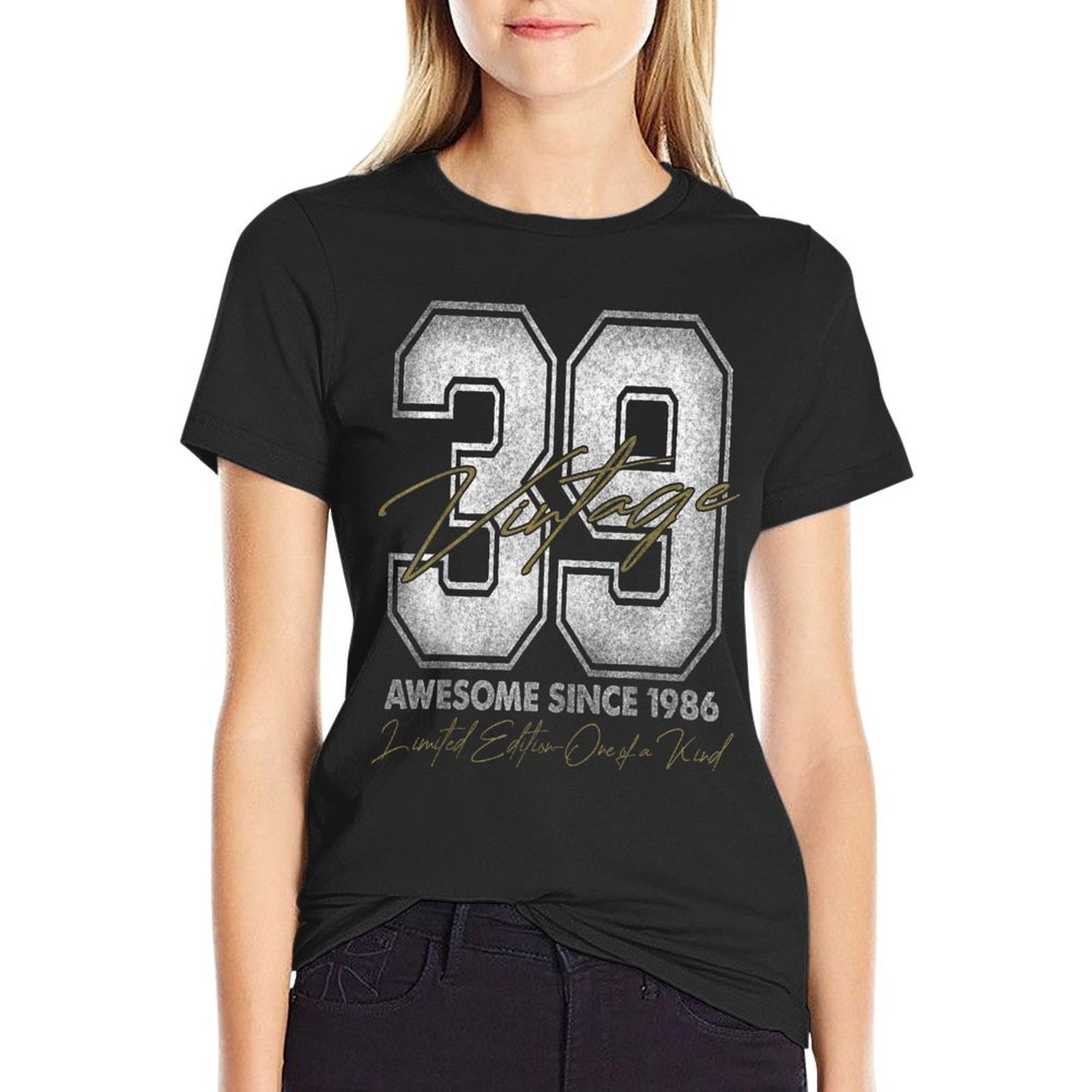 39 Year Old Gifts Vintage 1986 Limited Edition 39th Birthday  Polyester Blend T-Shirt