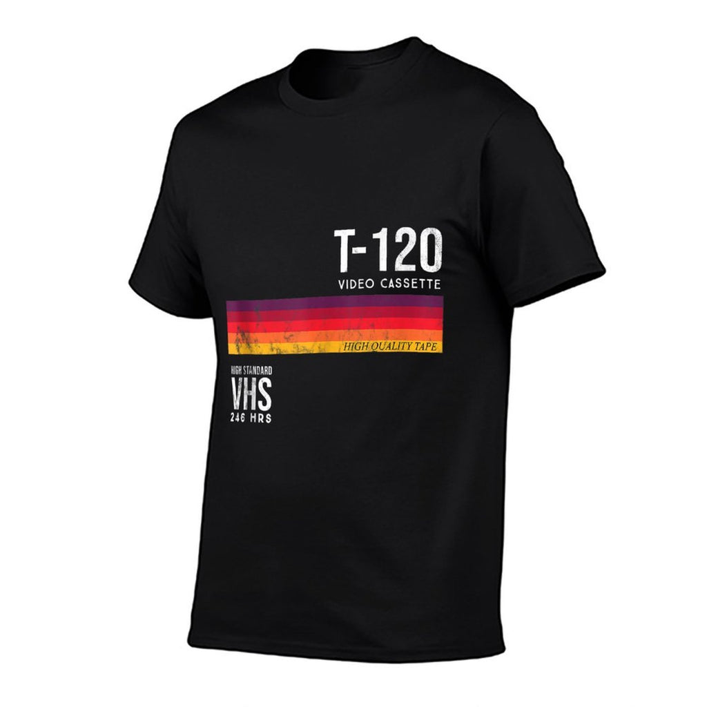Vintage 80s Video Cassette Tape VHS  Graphic-printed T-Shirt