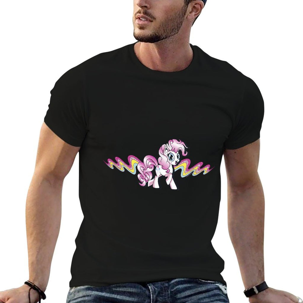 My Little Pony Friendship Is Magic Pinkie Pie Comic Wave  Cotton T-Shirt