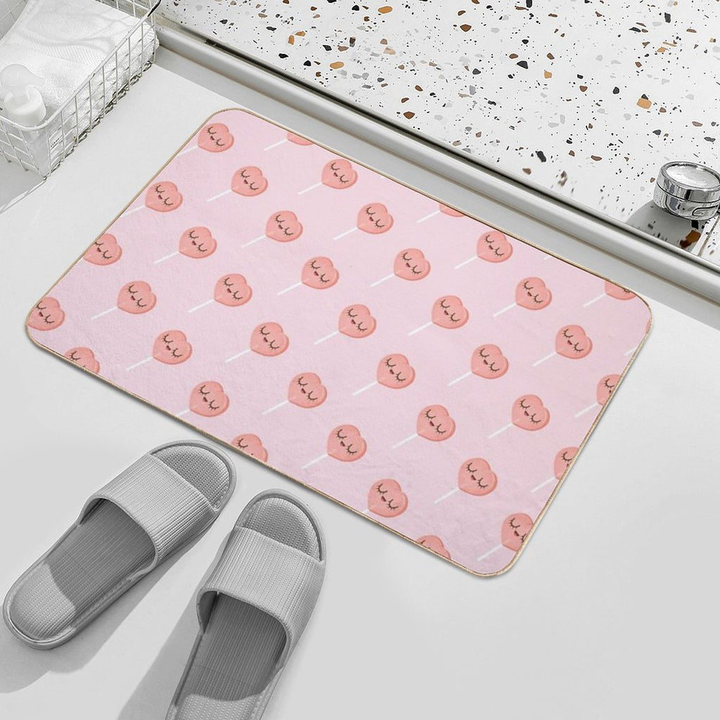 Just Peachy Lollipops  Repositionable Bath Mat