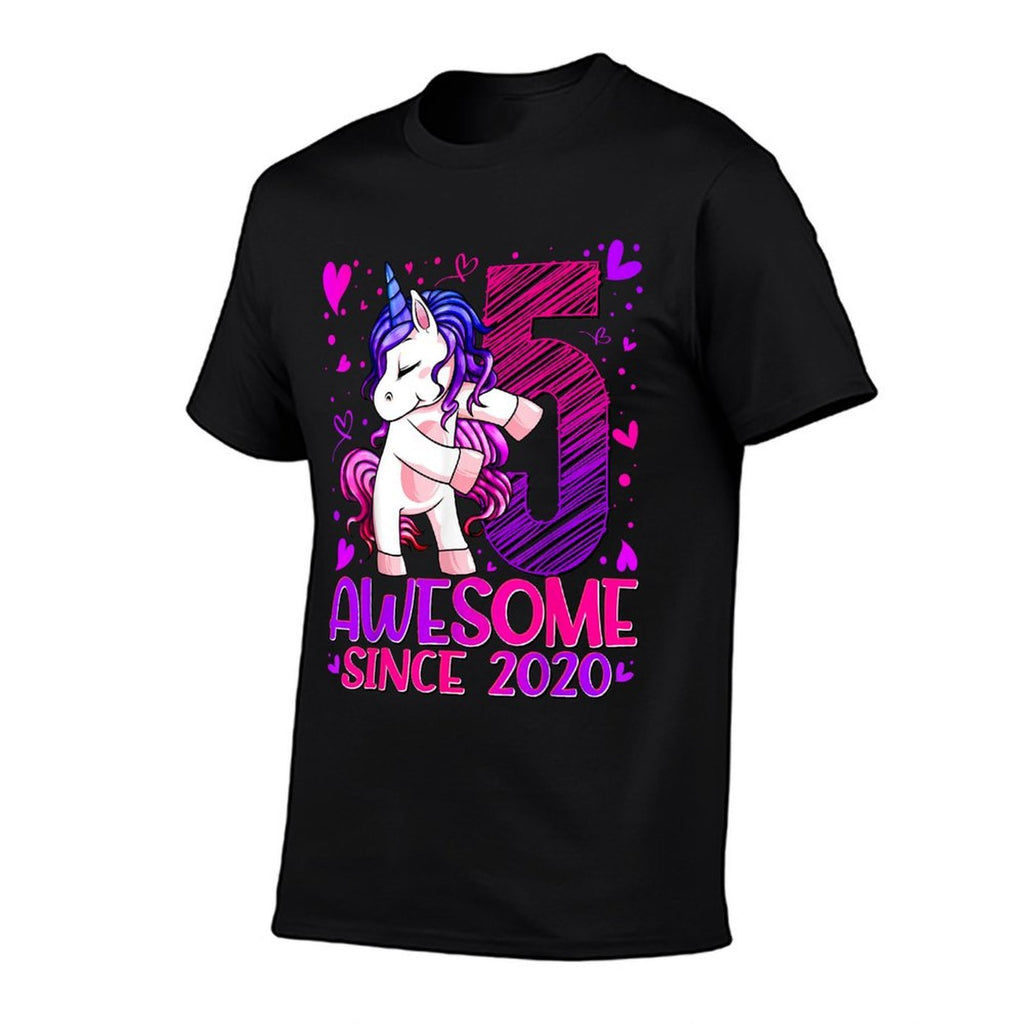 5 Year Old Unicorn Gifts For Girls 5th Birthday Girl Party  Quick-drying T-Shirt