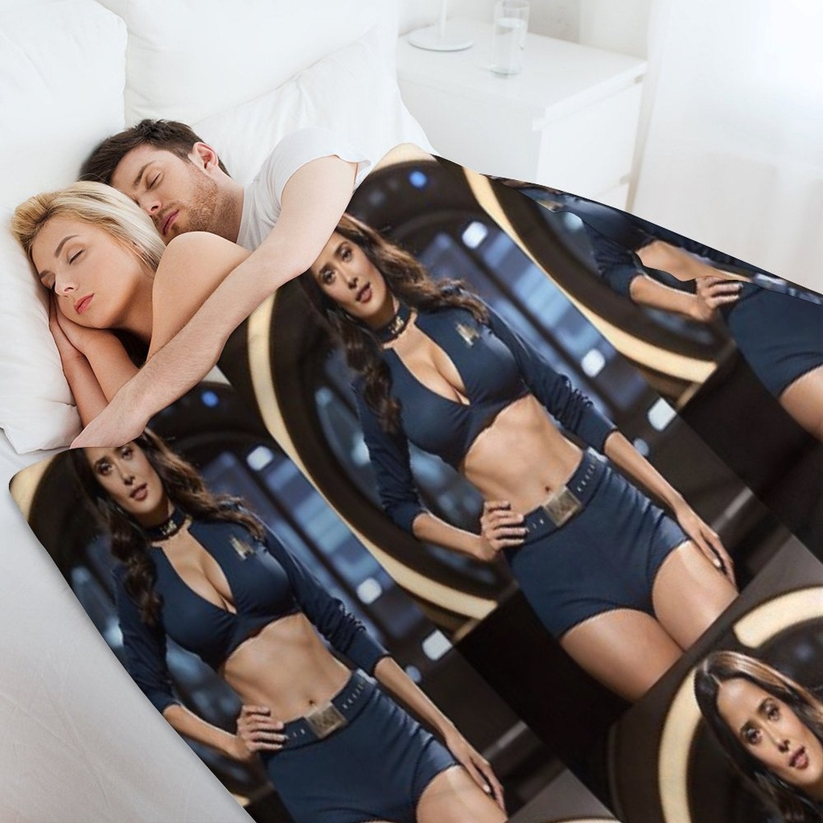 Salma Hayek Art Durable Throw Blanket