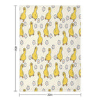 Cute Duck Pattern Perfect For Duck Owners Anti-pilling Throw Blanket