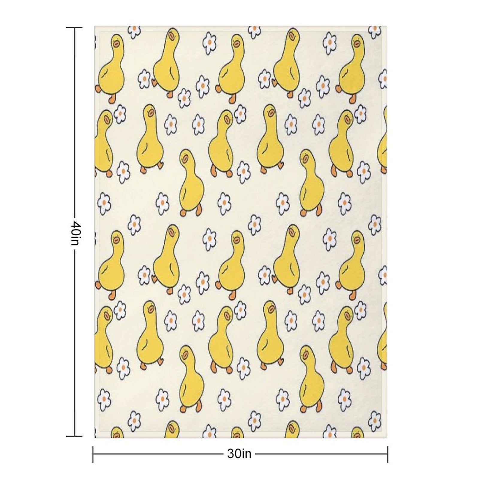 Cute Duck Pattern Perfect For Duck Owners Anti-pilling Throw Blanket