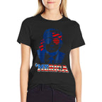 'MERICA TRUMP Happy 4th Of July Trump American  Stretchy T-Shirt