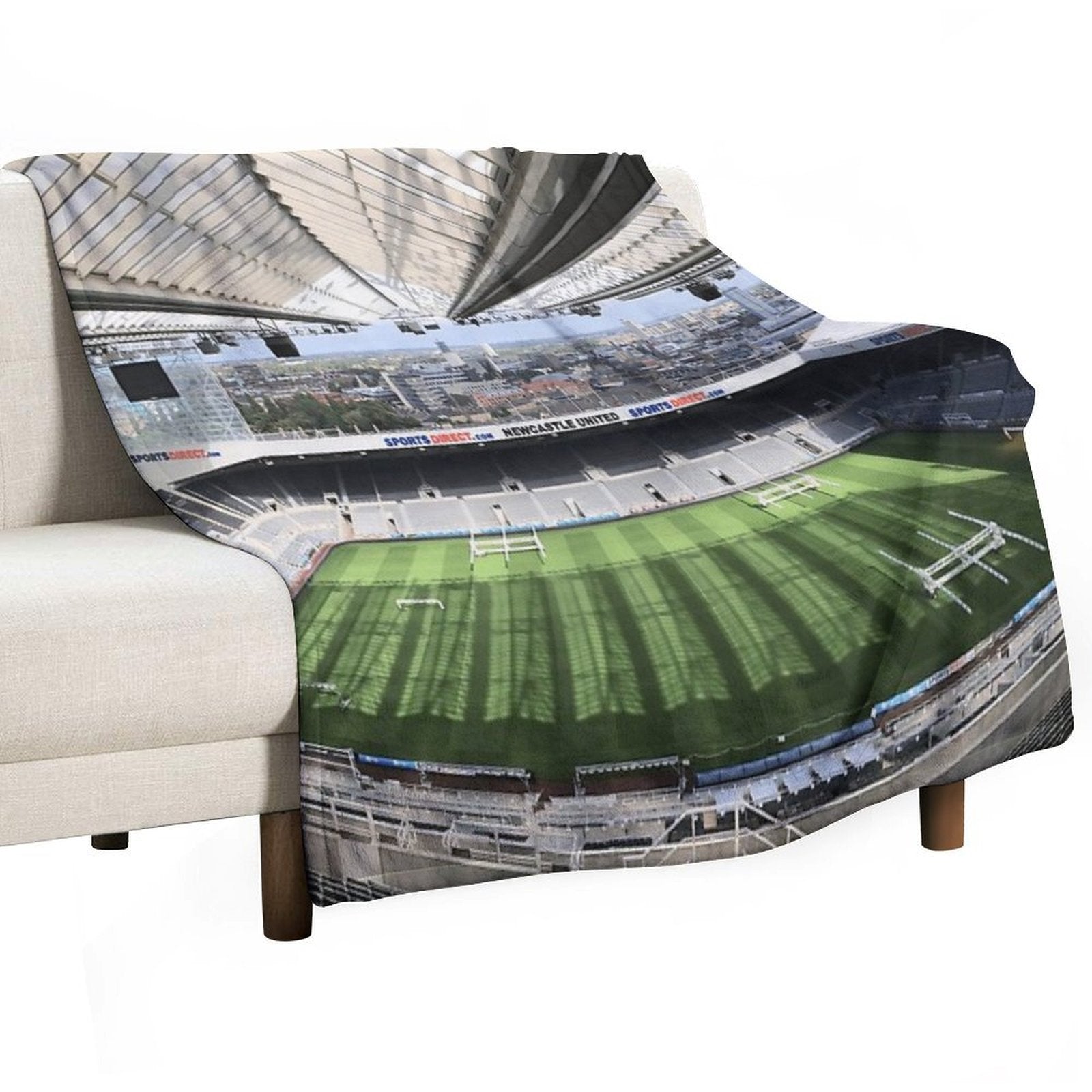 Newcastle United Football Club Photography Eco-conscious Throw Blanket