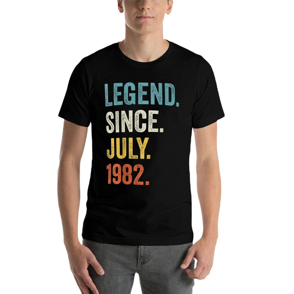 40 Years Old Legend Since July 1982 40th Birthday  Durable T-Shirt