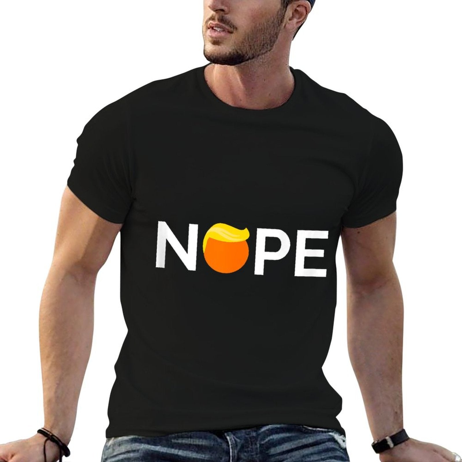 Anti-Trump - Nope, Gift For People Against Trump  Lightweight T-Shirt