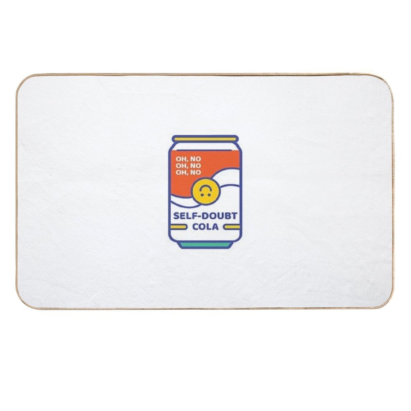 Self-Doubt Cola  Fade-Resistant Bath Mat