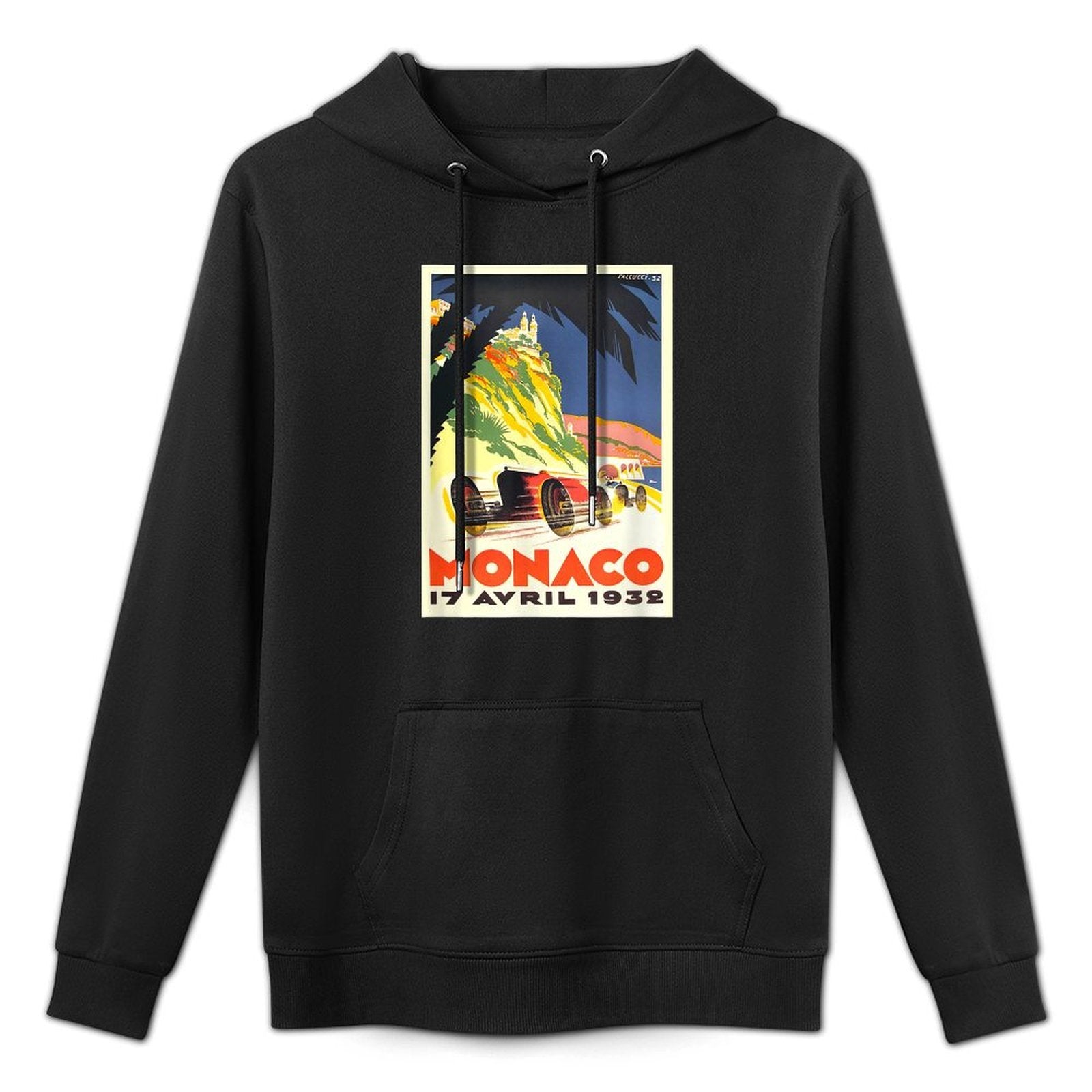 1932 Monaco Racing Vintage Design Customizable Surface Hoodie
