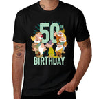 Disney Snow White Dwarfs Group Shot 50th Birthday  Trendy Pattern T-Shirt