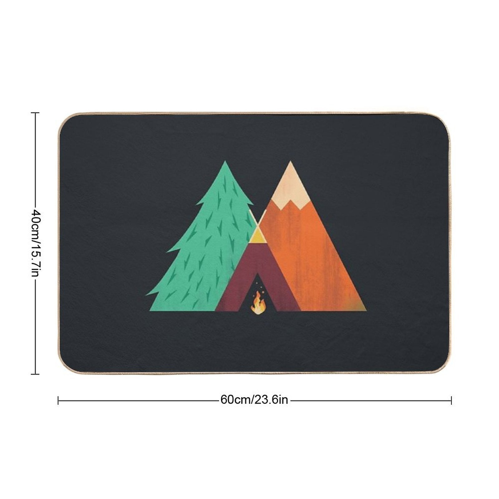Camping Adventure  Absorbent Bath Mat