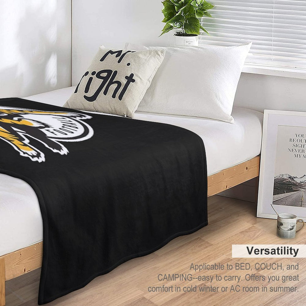 Hamilton Tiger Cats Cfl Logo Wrinkle-free Throw Blanket