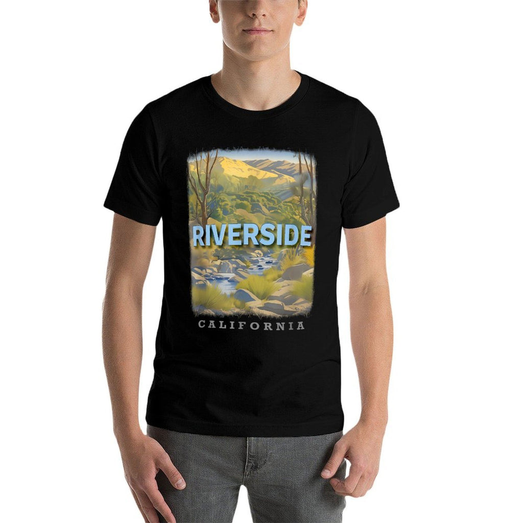 Riverside California CA Natural Landscapes SD414  High-quality Stitching T-Shirt