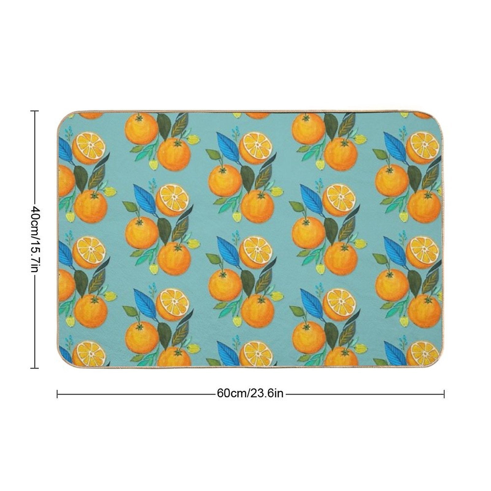 Lady Orange  Slip-Resistant Bath Mat