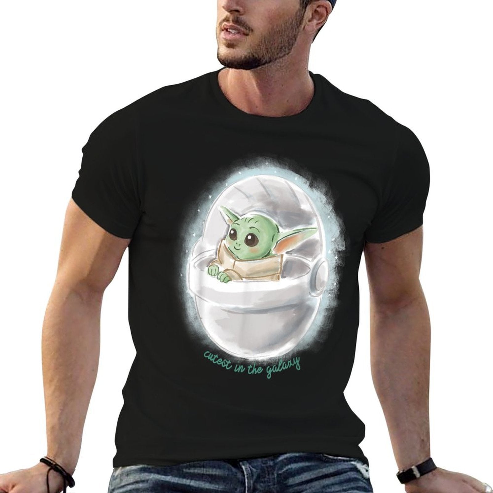 Star Wars The Mandalorian The Child Cutest In The Galaxy  Relaxed-fit T-Shirt